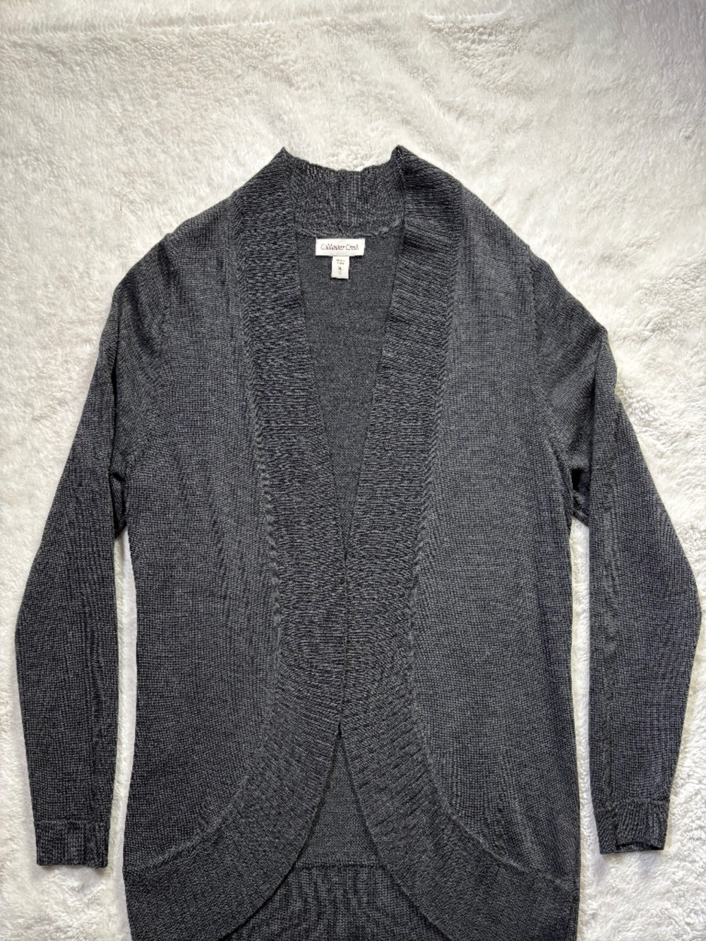 Coldwater Creek Open Front Cardigan XL/16 - Gray